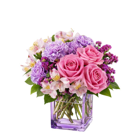 Lavender Love: Bouquet + Spa Gift Box