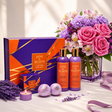 Lavender Love: Bouquet + Spa Gift Box