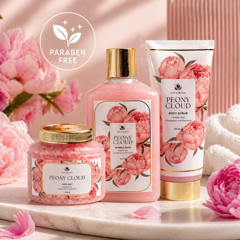 Peony Cloud Spa Gift Basket for Women – 13 Pieces
