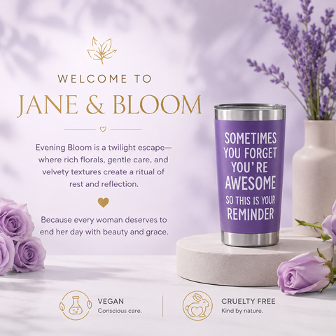 Evening Bloom Spa Gift Set – 6Pc Purple-Themed Bath & Body Treats