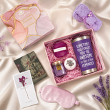 Lavender Rituals – Purple Spa Gift Set with Towel Bear