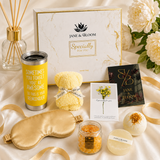 Glow & Bloom  – Yellow Spa Gift Box with Towel Bear
