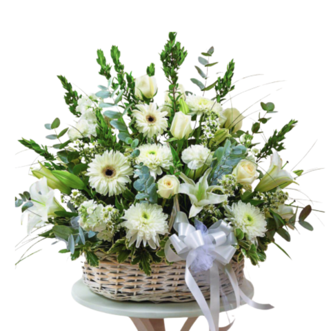 White Expressions Basket