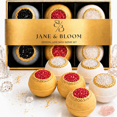Crystal Luxe Bath Bomb Gift Set - Jane & Bloom