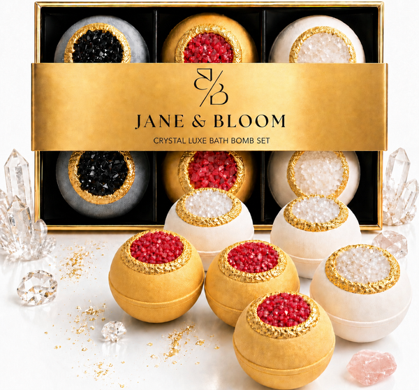 Crystal Luxe Bath Bomb Gift Set - Jane & Bloom